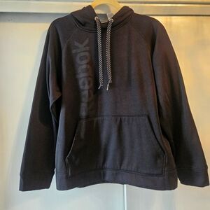 Reebok Black Mens Pullover Hoodie Sweatshirt